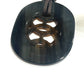 HERMES Lift PM Buffalo Horn Necklace for Women in Black, Gray, and Brown