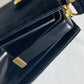 CELINE がま口 ヴィンテージ カバン 肩掛け ショルダーバッグ ベロア/レザー レディース ブラック