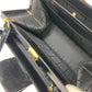 CELINE がま口 ヴィンテージ カバン 肩掛け ショルダーバッグ ベロア/レザー レディース ブラック