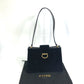 CELINE がま口 ヴィンテージ カバン 肩掛け ショルダーバッグ ベロア/レザー レディース ブラック