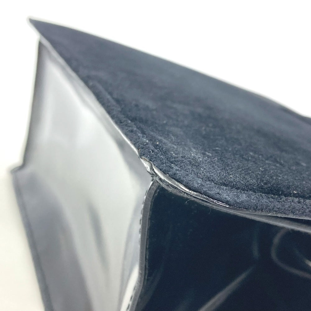 CELINE がま口 ヴィンテージ カバン 肩掛け ショルダーバッグ ベロア/レザー レディース ブラック