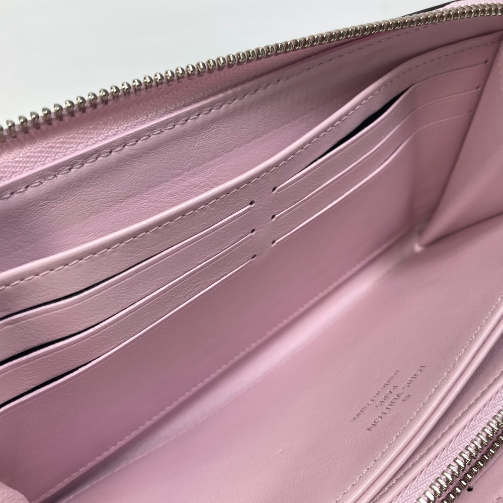 LOUIS VUITTON M81426 モノグラムマヒナ ジッピー ウォレット ラウンドファスナー 長財布 モノグラムマヒナレザー レディース ギモーブ パープル