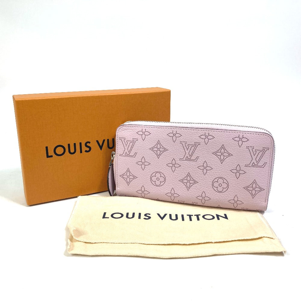 LOUIS VUITTON M81426 モノグラムマヒナ ジッピー ウォレット ラウンドファスナー 長財布 モノグラムマヒナレザー レディース ギモーブ パープル
