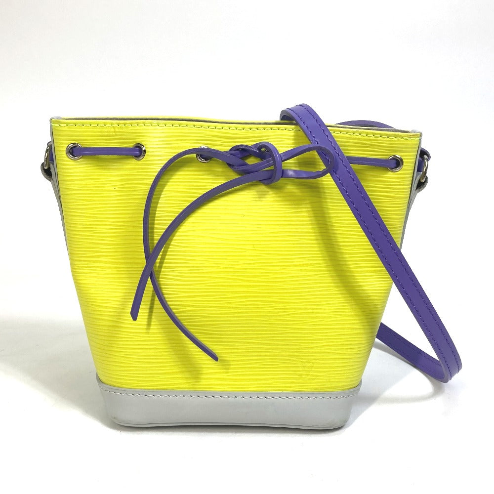 LOUIS VUITTON M42501 Epi Mini Bag Nano Noe Tricolor Pochette Shoulder Bag in Epi Leather, Yellow