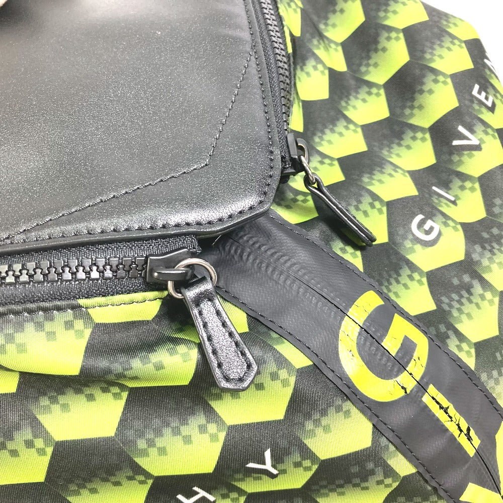 GIVENCHY ロゴ バックパック カバン リュックサック ナイロン メンズ イエロー