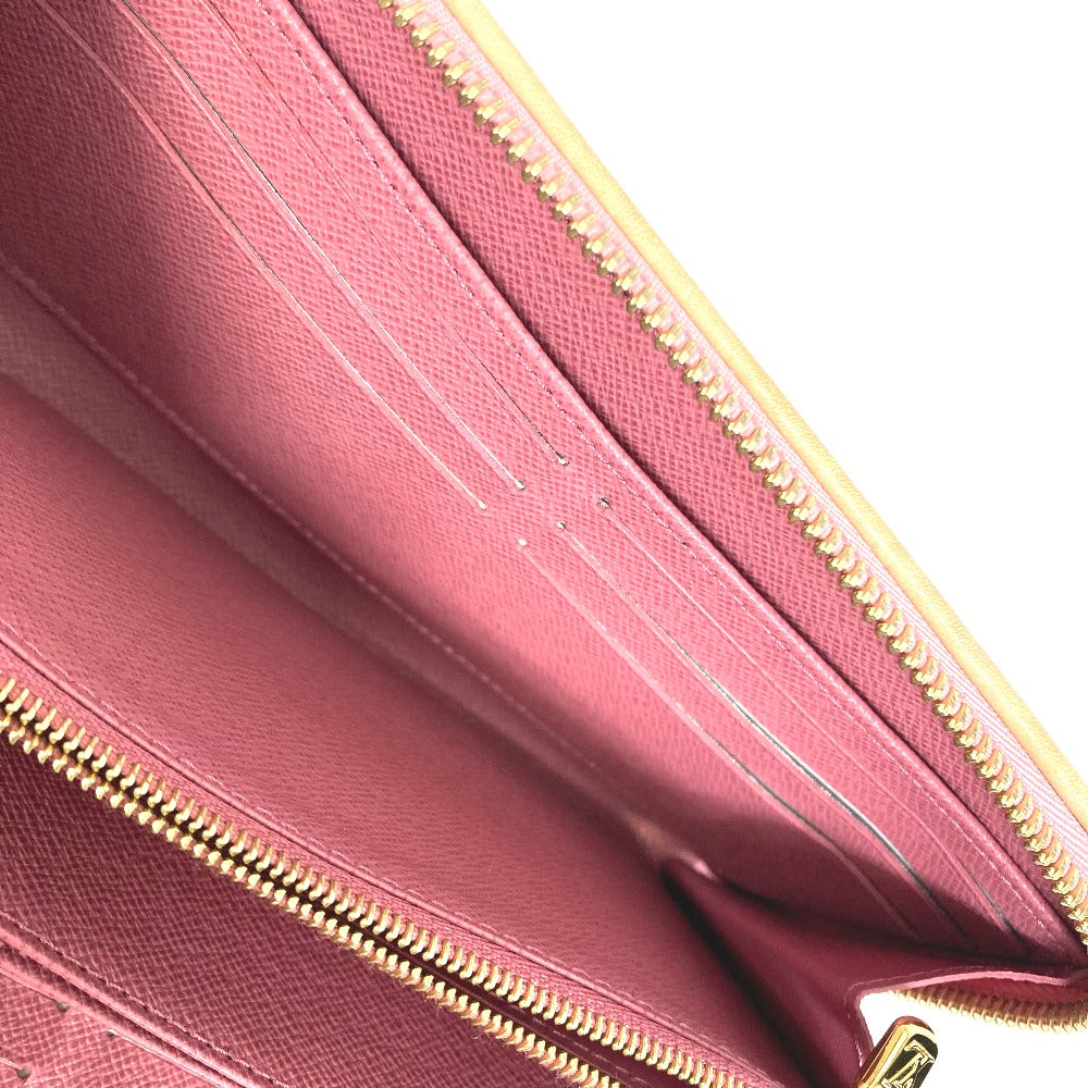 LOUIS VUITTON M81182 モノグラムデニム ジッピーウォレット ラウンドファスナー 長財布 モノグラムデニム レディース ピンク