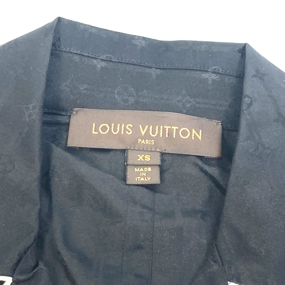 LOUIS VUITTON モノグラム ポーチ付き パジャマ シャツ トップス アパレル 長袖シャツ コットン メンズ ブラック
