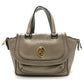 GUCCI 282481 GG Double G Detail Leather Handbag for Women, Gold