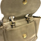 GUCCI 282481 GG Double G Detail Leather Handbag for Women, Gold