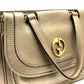 GUCCI 282481 GG Double G Detail Leather Handbag for Women, Gold