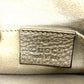 GUCCI 282481 GG Double G Detail Leather Handbag for Women, Gold