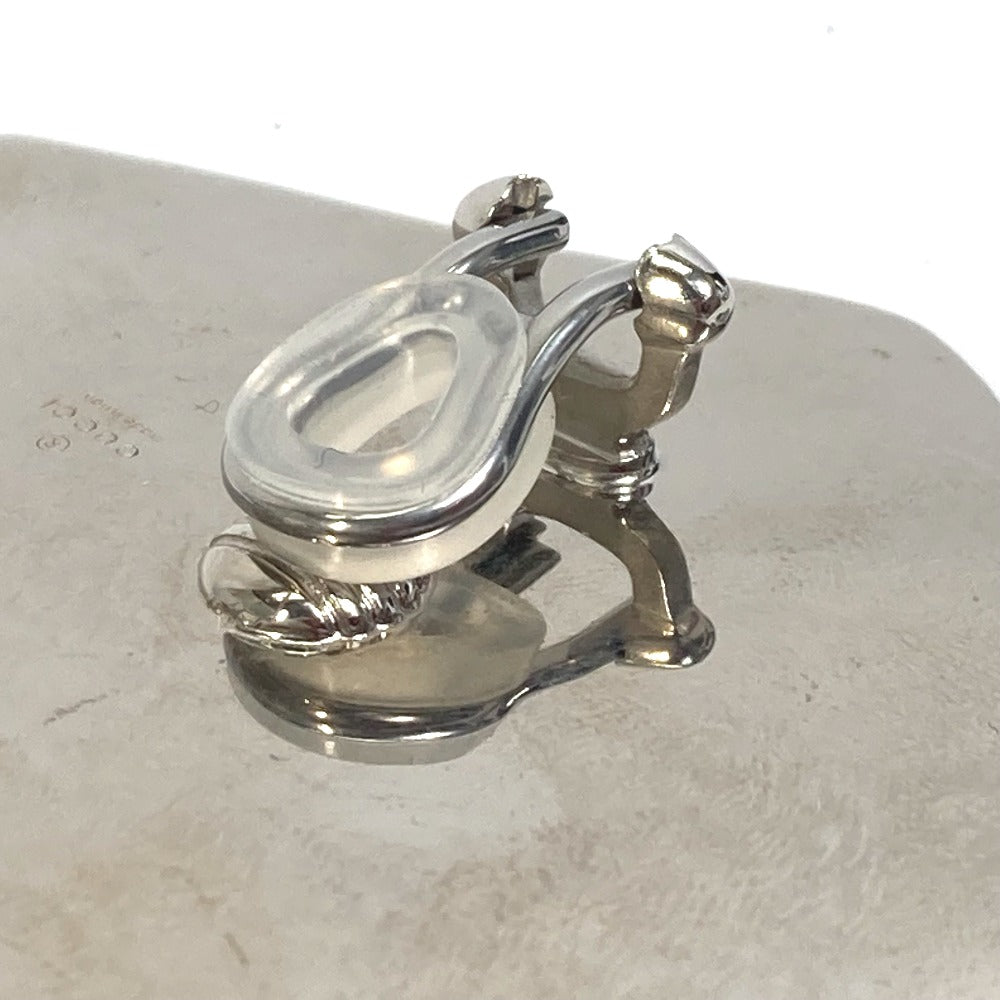GUCCI Interlocking G Earrings, Metal, Silver, for Women