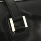 BVLGARI ブルガリ ブルガリ 筒型 ハンドバッグ レザー レディース ブラック
