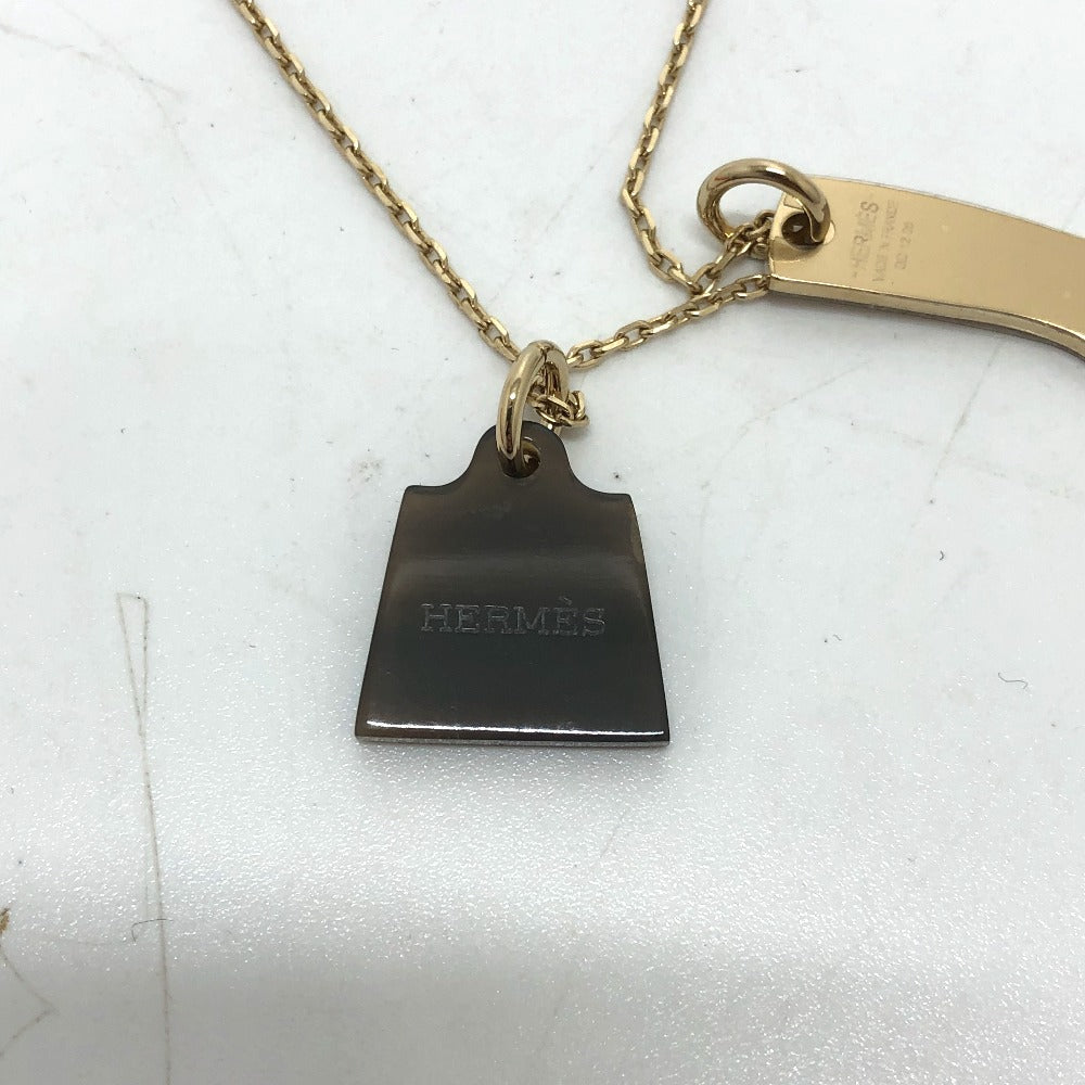 HERMES アミュレット マロキニエ PM アクセサリー ネックレス バッファローホーン レディース ゴールド