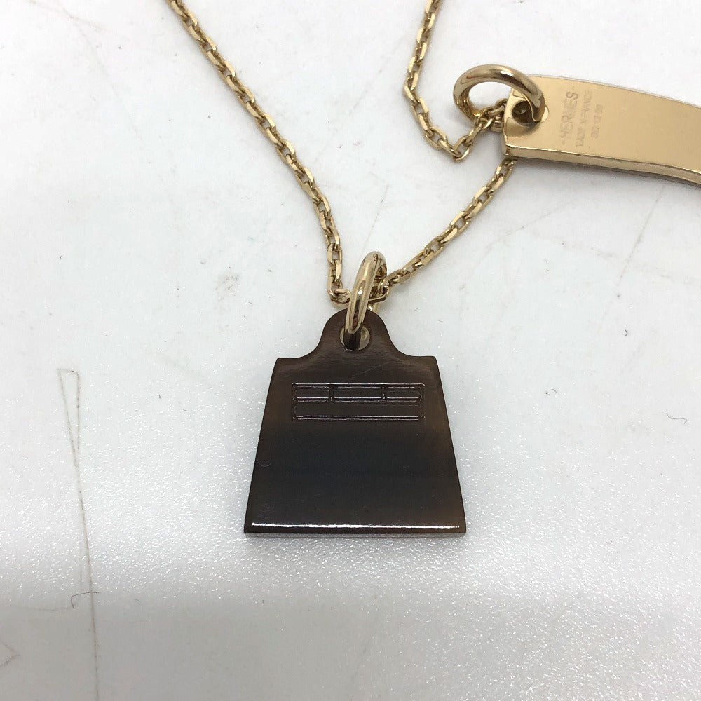 HERMES アミュレット マロキニエ PM アクセサリー ネックレス バッファローホーン レディース ゴールド