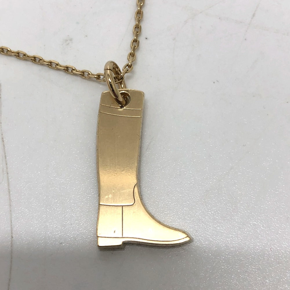 HERMES アミュレット マロキニエ PM アクセサリー ネックレス バッファローホーン レディース ゴールド