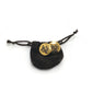 HERMES Round Horn Earrings GP Women's Gold