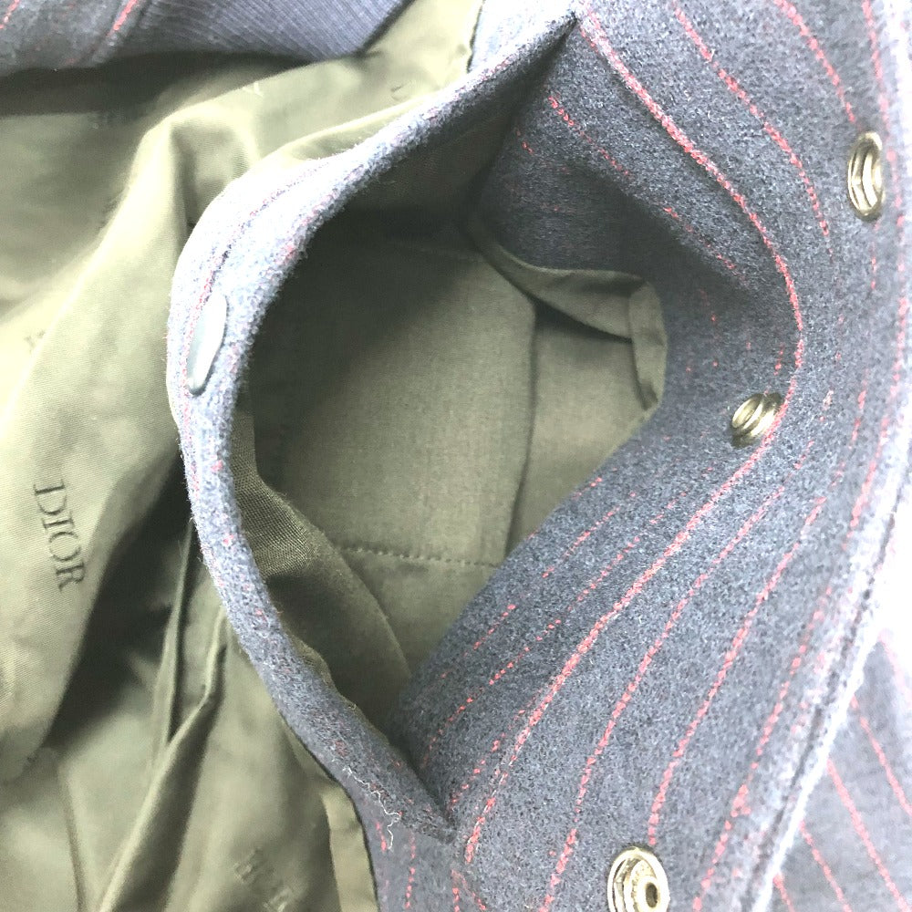 Dior 213J431A0738 アトリエ ストリート スタイル ブルゾン ジャケット ウール メンズ ネイビー