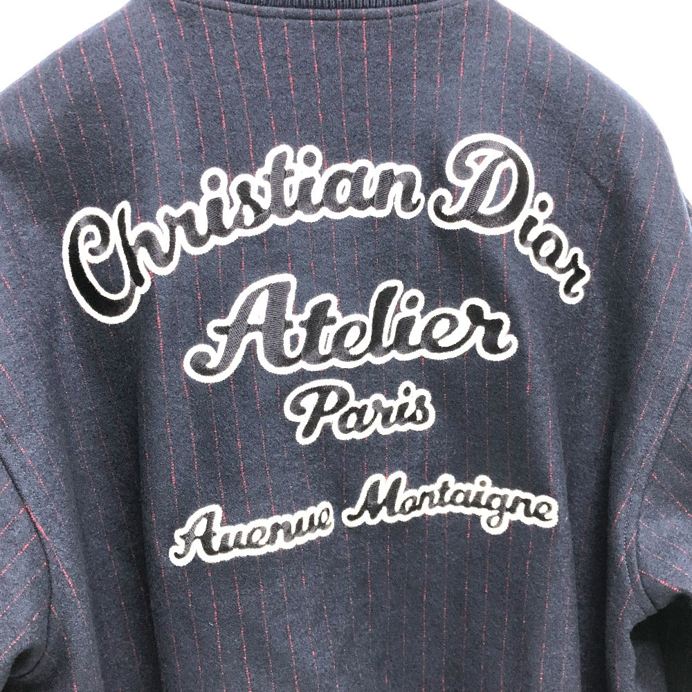 Dior 213J431A0738 アトリエ ストリート スタイル ブルゾン ジャケット ウール メンズ ネイビー