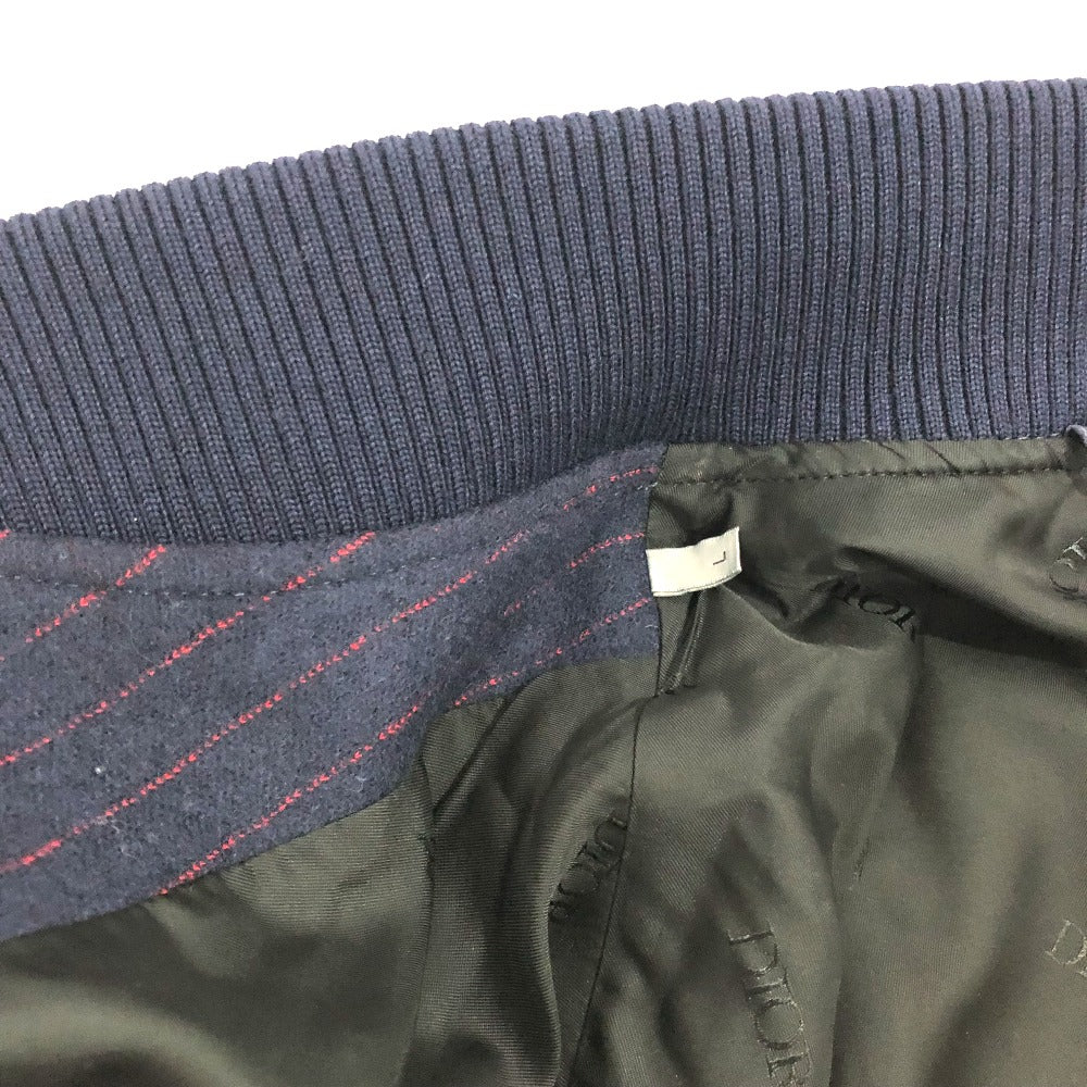 Dior 213J431A0738 アトリエ ストリート スタイル ブルゾン ジャケット ウール メンズ ネイビー