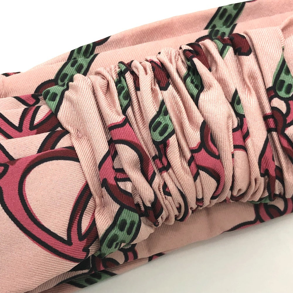 GUCCI 572206 Horsebit Silk Hairband for Men, Pink