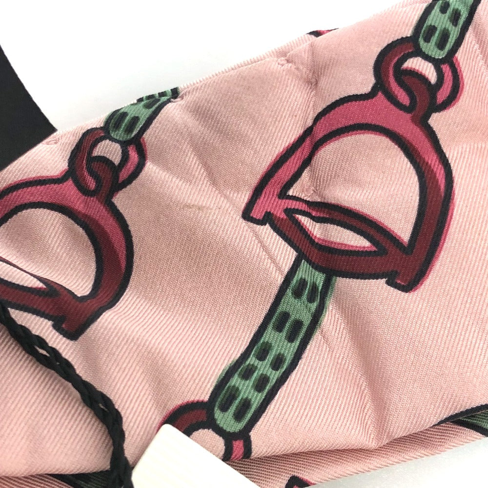 GUCCI 572206 Horsebit Silk Hairband for Men, Pink