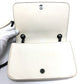 PRADA 1BD147 Logo Stud Chain Shoulder Bag, 2-Way Leather Shoulder Bag, Women's, White