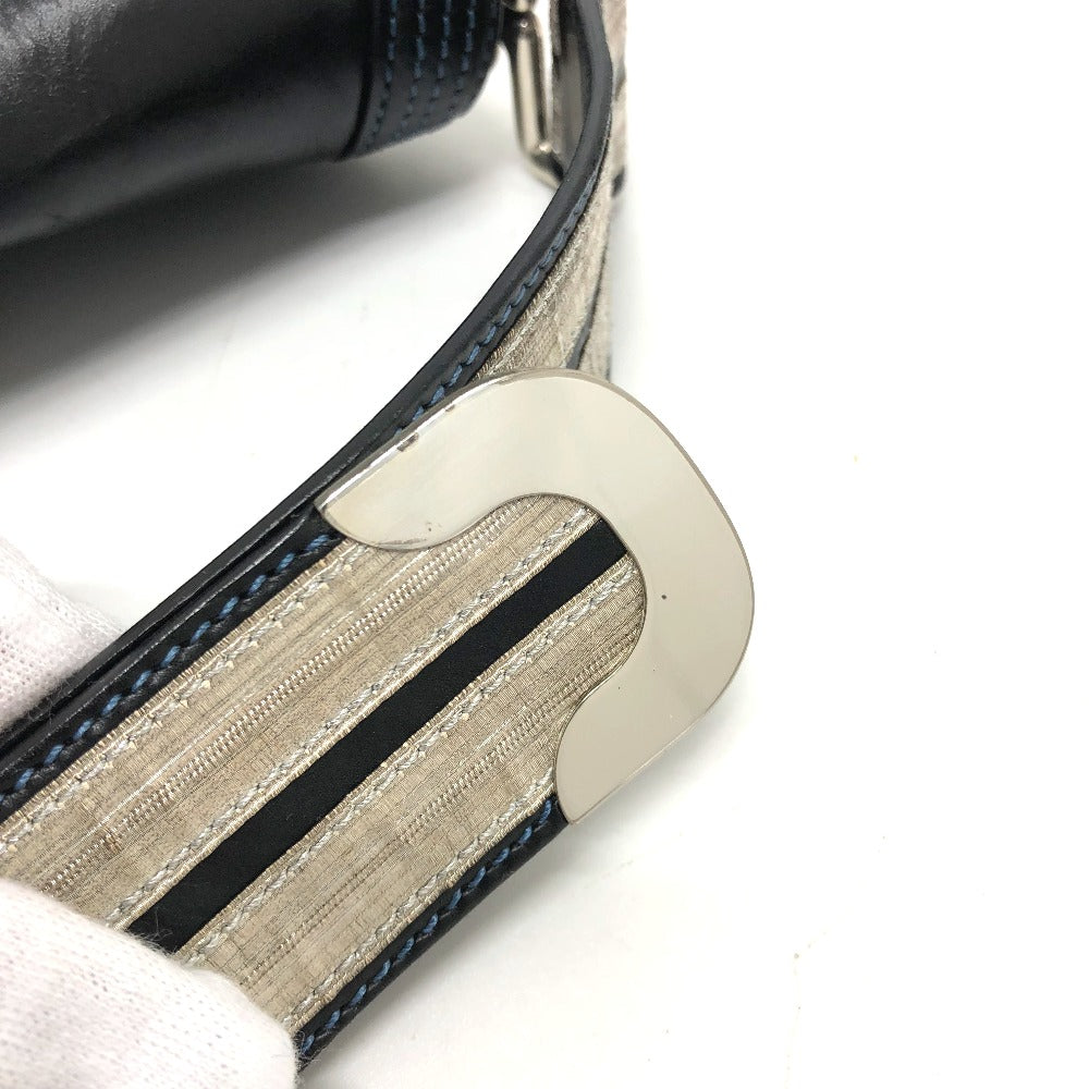 CELINE 115/130 リボン 斜め掛け カバン ショルダーバッグ レザー レディース ブラック