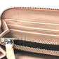 BOTTEGA VENETA 114076 イントレチャート ラウンドファスナー 長財布 レザー レディース ピンク