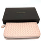 BOTTEGA VENETA 114076 イントレチャート ラウンドファスナー 長財布 レザー レディース ピンク