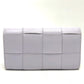 BOTTEGA VENETA 667433 イントレチャート マキシ ２つ折り 長財布 レザー レディース パープル