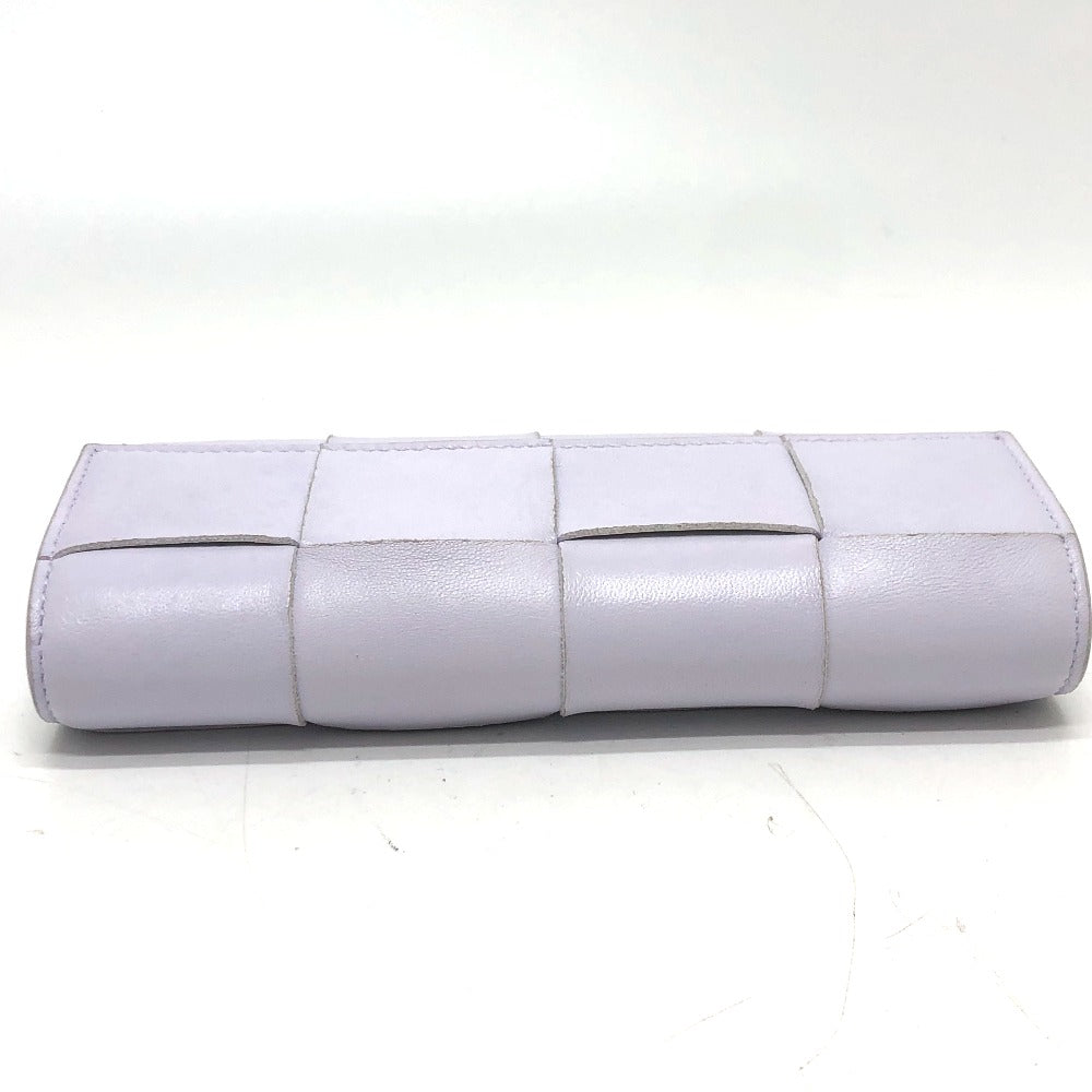 BOTTEGA VENETA 667433 イントレチャート マキシ ２つ折り 長財布 レザー レディース パープル