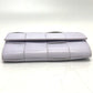 BOTTEGA VENETA 667433 イントレチャート マキシ ２つ折り 長財布 レザー レディース パープル