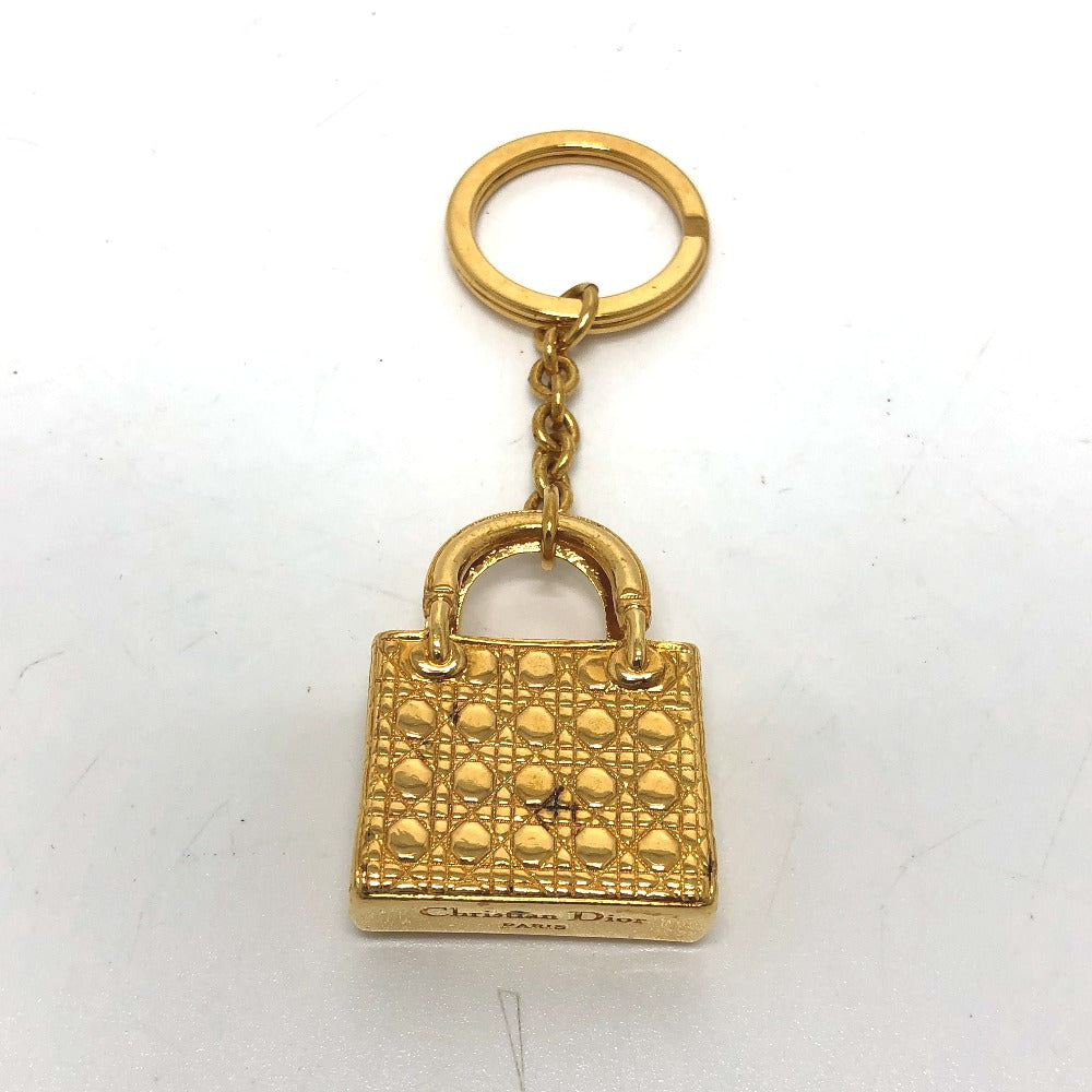 Christian Dior 小物 レディディオール バッグチャーム キーホルダー メタル レディース ゴールド