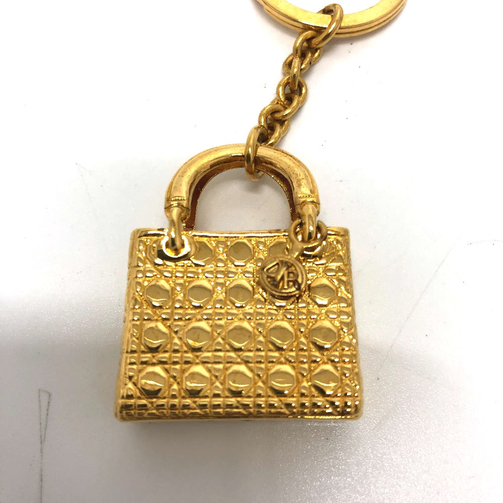 Christian Dior 小物 レディディオール バッグチャーム キーホルダー メタル レディース ゴールド