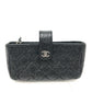 CHANEL CC ココマーク マトラッセ コインケース/小銭入れ ポーチ レザー レディース ブラック