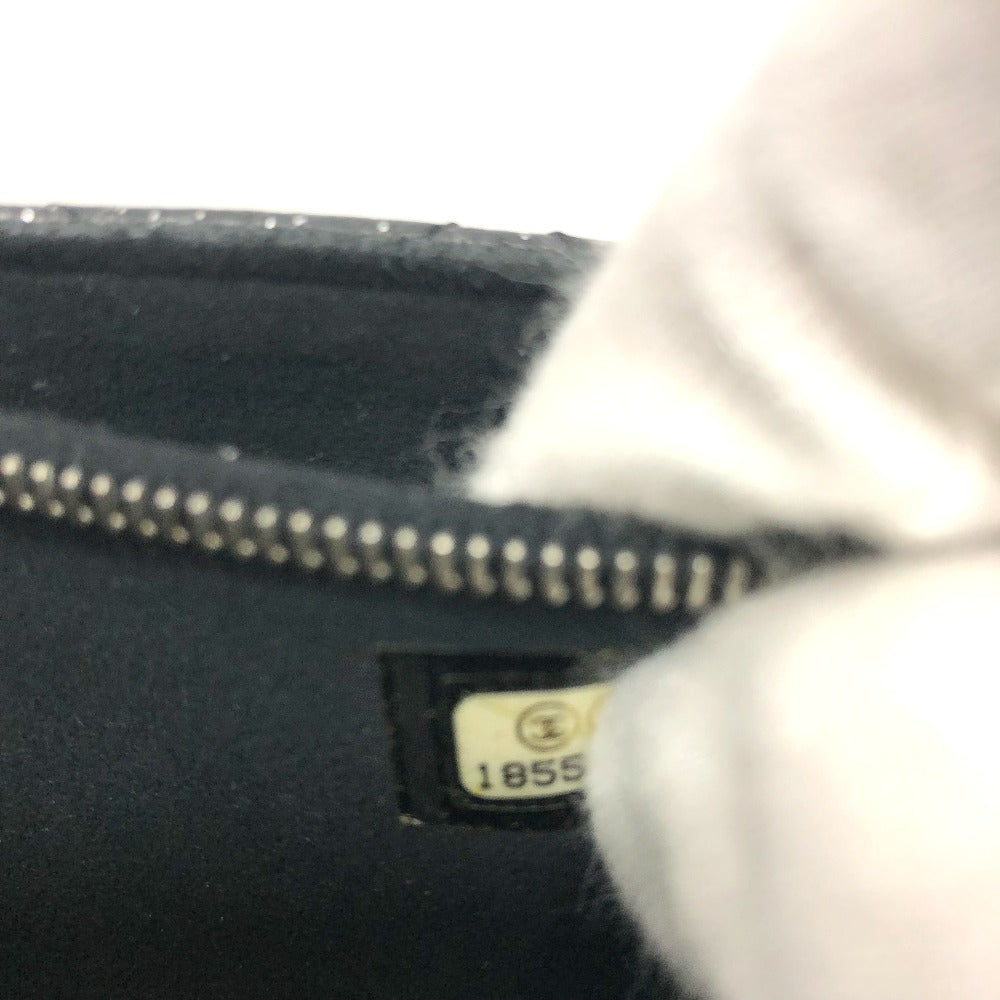 CHANEL CC ココマーク マトラッセ コインケース/小銭入れ ポーチ レザー レディース ブラック