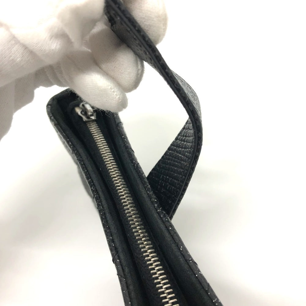 CHANEL CC ココマーク マトラッセ コインケース/小銭入れ ポーチ レザー レディース ブラック