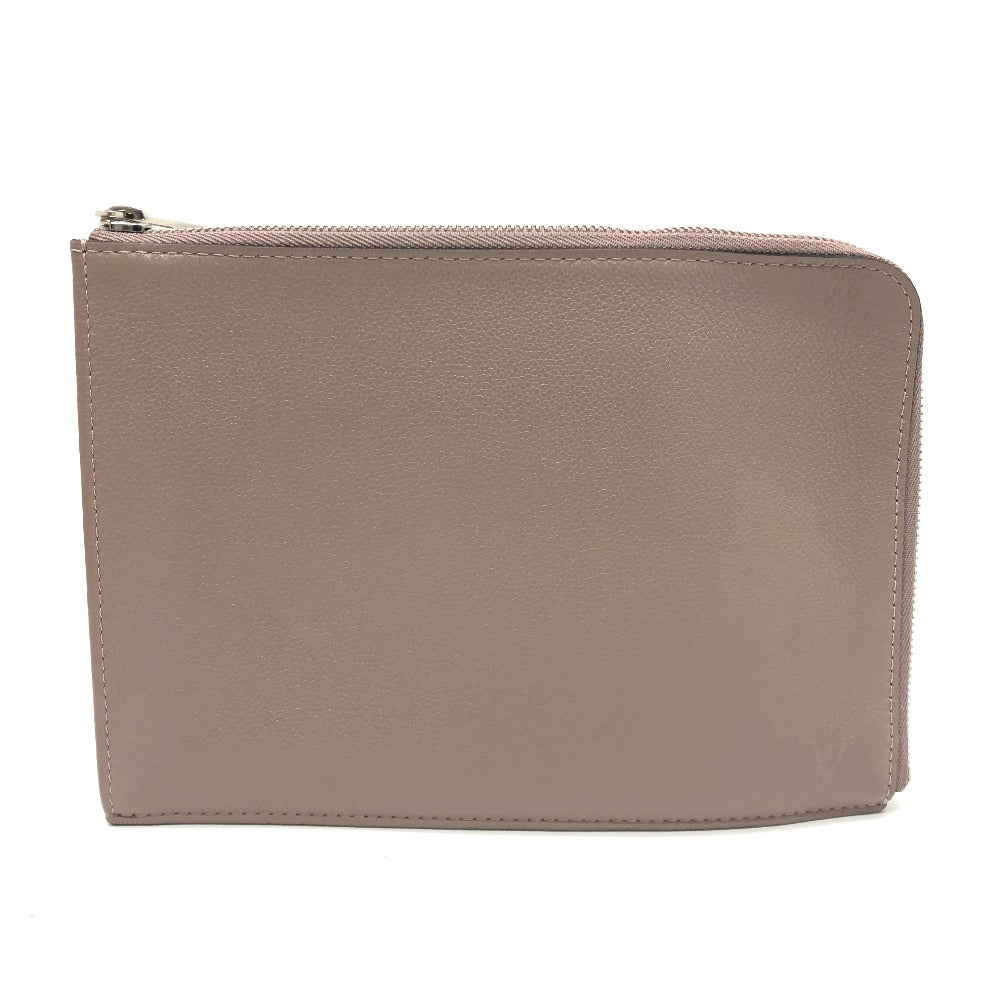 LOUIS VUITTON R99760 L-shaped zipper Pochette Jour PM bag, pouch/flat clutch bag, Taurillon, women's, taupe, beige