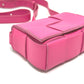 BOTTEGA VENETA Maxi Intrecciato Cassette Mini Crossbody Shoulder Bag in Pink Leather