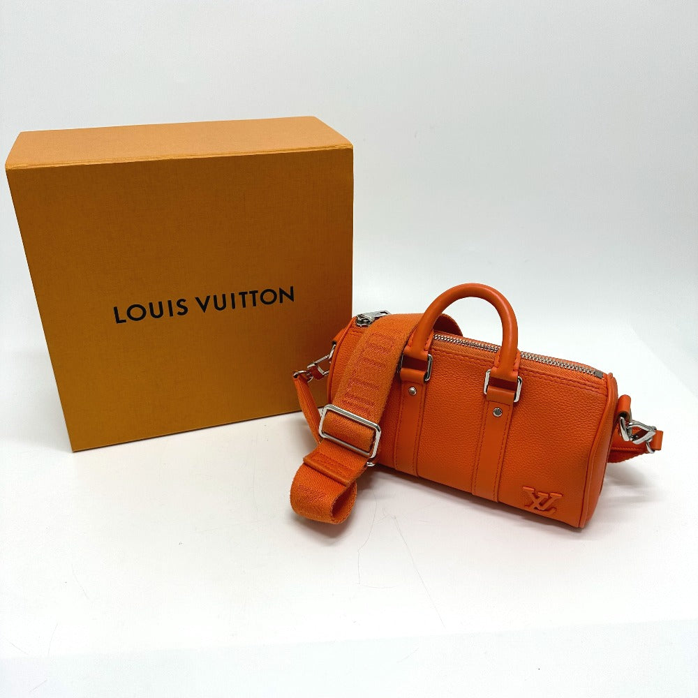 LOUIS VUITTON M81004 LVアエログラム キーポルXS カバン 2WAY 斜め掛け ショルダーバッグ レザー メンズ オレンジ