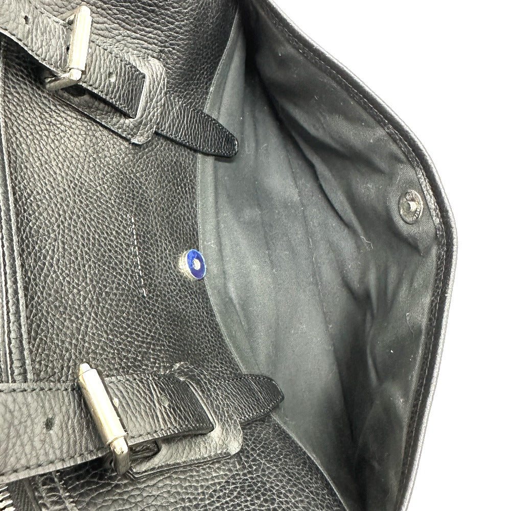 BURBERRY shoulder/logo handbag/boston bag in leather, unisex, black