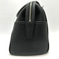BURBERRY shoulder/logo handbag/boston bag in leather, unisex, black