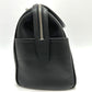 BURBERRY shoulder/logo handbag/boston bag in leather, unisex, black