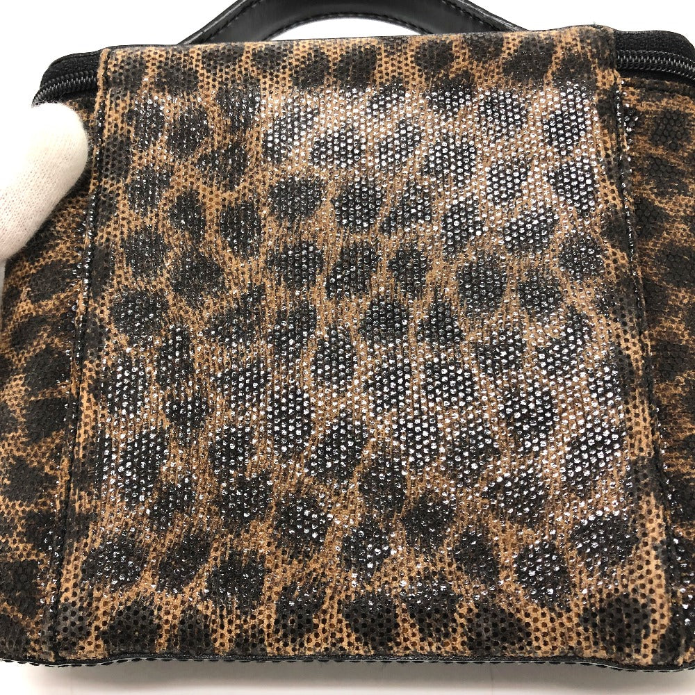 LOEWE Leopard Print Mini Vanity Bag in Brown Leather for Women