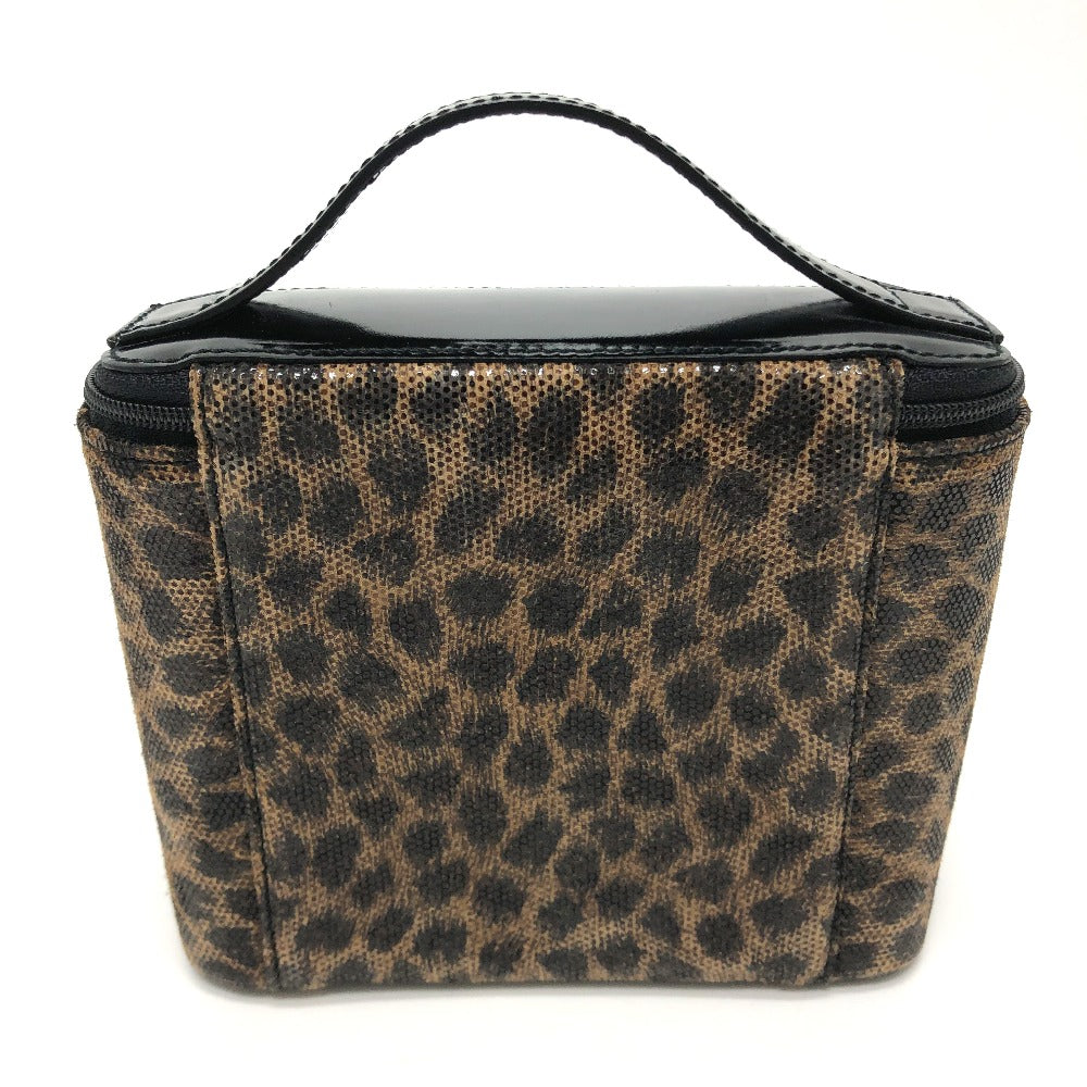 LOEWE Leopard Print Mini Vanity Bag in Brown Leather for Women