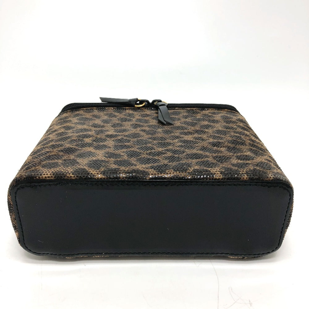 LOEWE Leopard Print Mini Vanity Bag in Brown Leather for Women