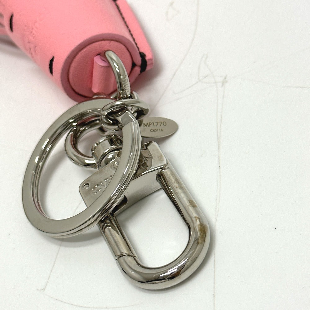 LOUIS VUITTON MP1770 タッセル バッグチャーム キーリング キーホルダー レザー レディース ピンク