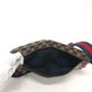 GUCCI 28566 GG/Logo Body Bag/Waist Bag in GG Canvas/Leather, Men's, Red