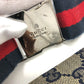 GUCCI 28566 GG/Logo Body Bag/Waist Bag in GG Canvas/Leather, Men's, Red
